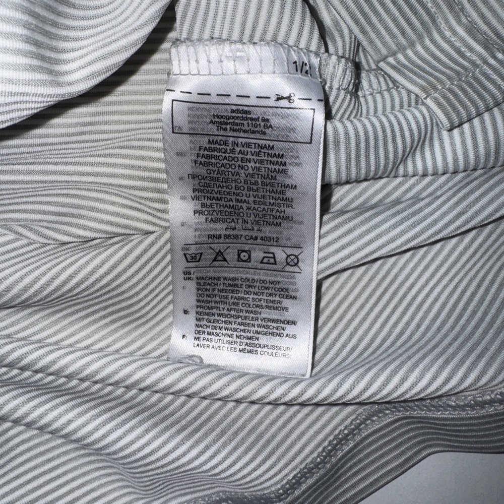 Adidas Performance Polo Shirt – Gray Pinstripe – Men’s M - Picture 4 of 4